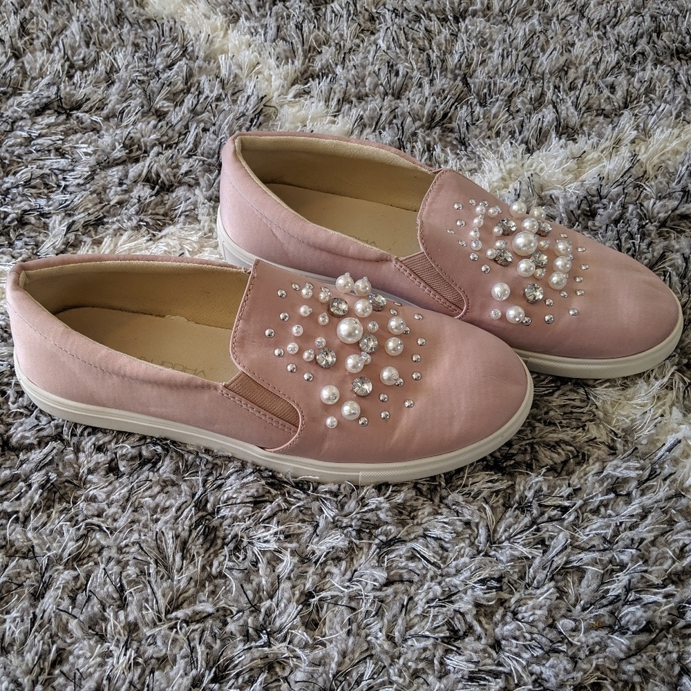 Big Buddha jewelled  pull on sneakers